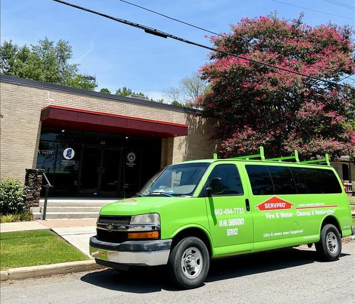 SERVPRO van outside a business in Tupelo, Mississippi 
